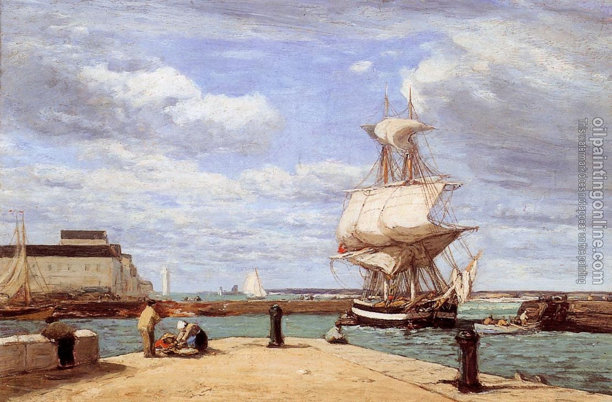 Boudin, Eugene - Honfleur, the Port